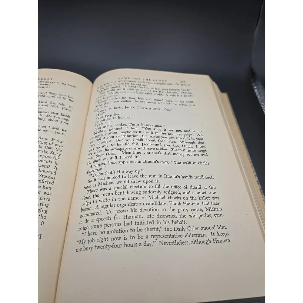 Some For The Glory , Louis Zara HC Bobbs-Merrill‎ 1937 First Printing Edition